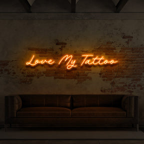 "Love My Tattoo" Neon Sign for Tattoo Parlours