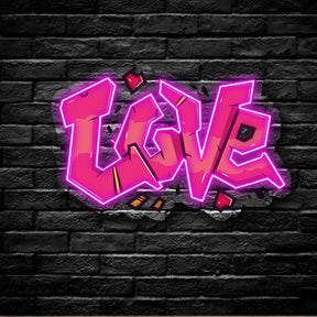 "Love" Neon x Acrylic Artwork