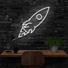 "Rocketship" Neon Sign