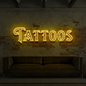 "Tattoos" Neon Sign for Tattoo Parlours