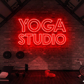 "Yoga Studio" Neon Sign for Gyms & Fitness Studios
