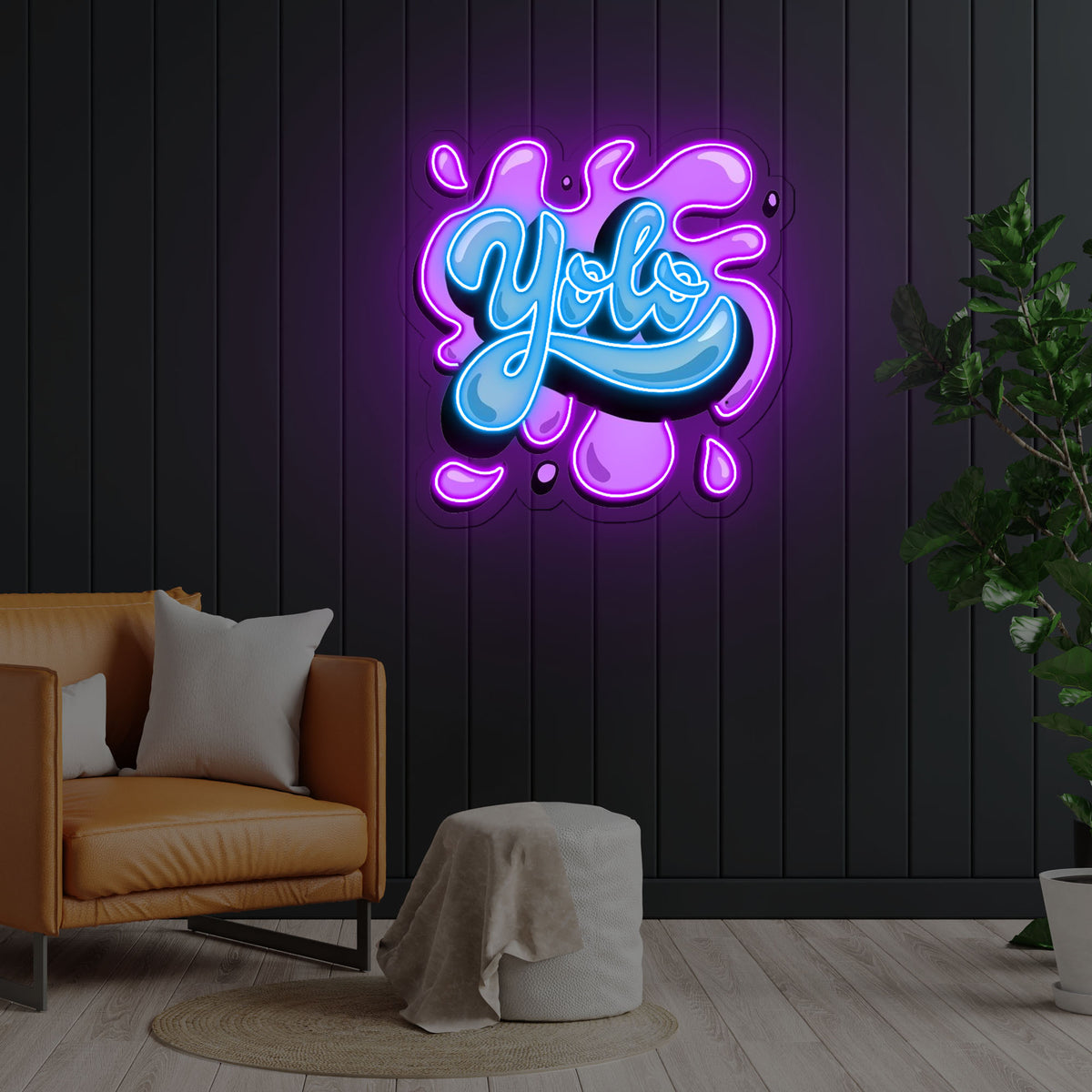 Yolo Neon x Acrylic Artwork
